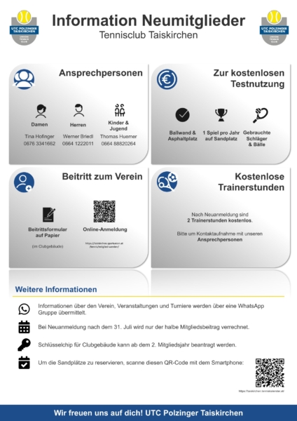 UTC_Info Neumitglieder